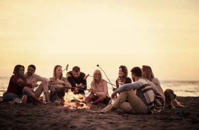 Beach Party Bonfire Westport WA Spring 2024!