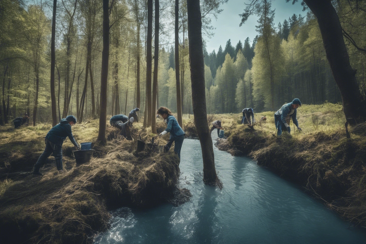 a forest restoration project in the local community